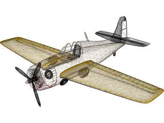 F4F Wildcat 3D Model