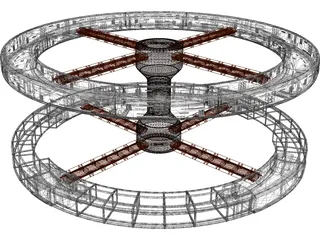 2001 Space Station 3D Model