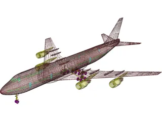 Boeing 747-200 3D Model