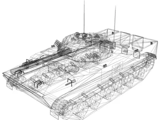 BMP-3 Infantry Fighting Vehicle 3D Model