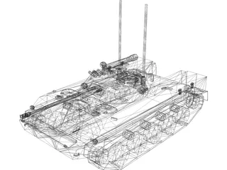 BMD-3 Airborne IFV 3D Model