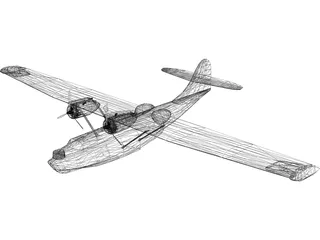 Amphibious Aircraft 3D Model