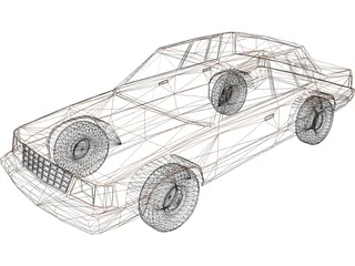 Plymouth Reliant (1985) 3D Model