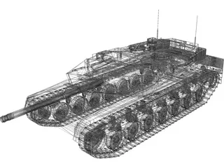 Leopard 2 A5 3D Model