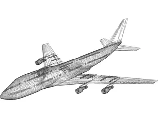 Boeing 747-200 3D Model