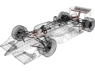 Indy Car 3D Model