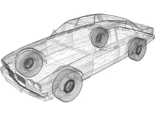 Jaguar XJ6 (1989) 3D Model