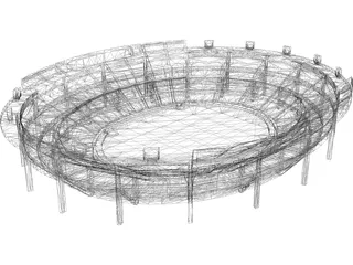 Modern Stadium 3D Model