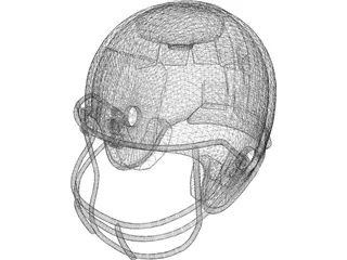 Football Helmet 3D Model