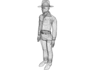 Cowboy 3D Model