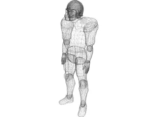 Football Player 3D Model