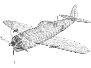 Republic P-47D Thunderbolt 3D Model