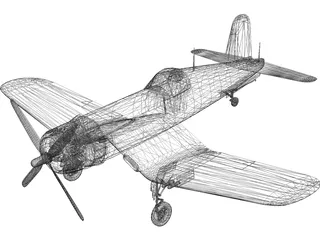 F4U-5 Corsair 3D Model