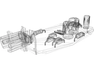 Circuit Board 3D Model