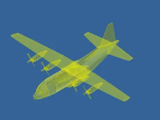 Lockheed C-130 Hercules 3D Model