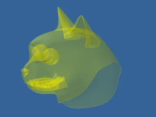 Cat Head 3D Model