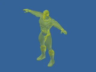 Hero 3D Model