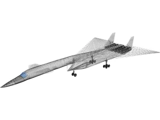 North American XB-70 Valkyrie 3D Model