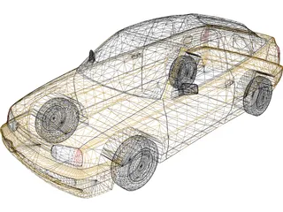 Volkswagen Golf III Cabriolet (1996) 3D Model