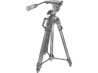 Camera Tripod 3D Model