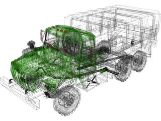 Ural 4320 3D Model