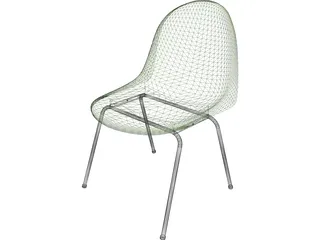 Modern Plastic Chair 3D Model