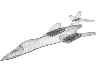 Rockwell B-1 Bomber 3D Model