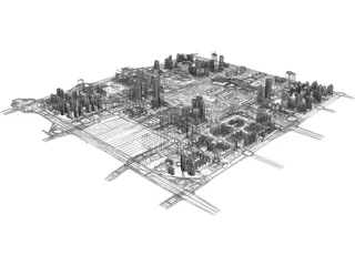 Shenzhen (China) 3D Model