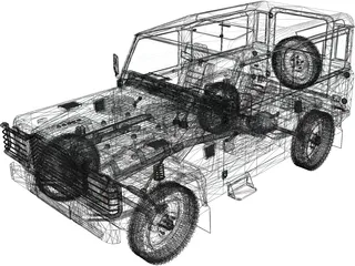 Land Rover Defender 90 3D Model