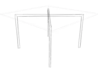 Mies van der Rohe-Barcelona Table 3D Model