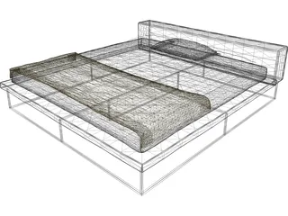 Ile Bed - Living Divani 3D Model