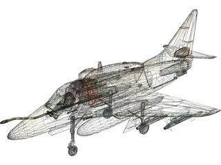 McDonnell Douglas A-4 Skyhawk (Ayit) 3D Model
