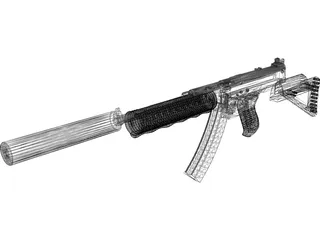 Thompson SMG Modified 3D Model