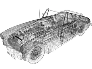 Austin Healey 3000 Mk III 3D Model