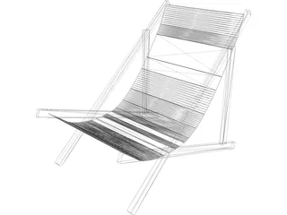 Beach Chair 3D Model