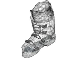 Ski Boot 3D Model