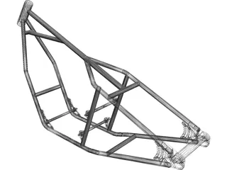 Honda CB750 Motorcycle Frame 3D Model