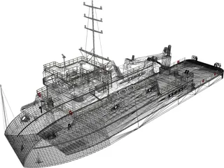 YTT Torpedo Recovery Ship 3D Model