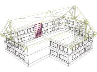 Retail Building 3D Model