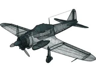 Mitsubishi A6M Zero 3D Model