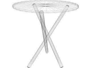 Tripod Table Jabrun 3D Model