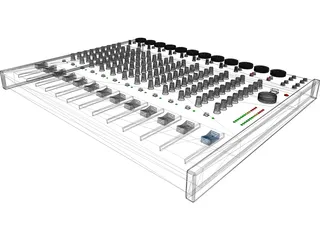 Audio Mixer 3D Model