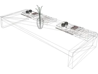 China Table  3D Model