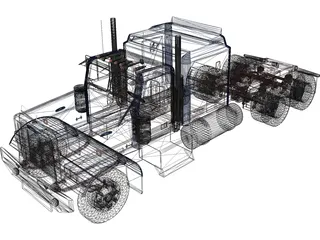 Freightliner Aerodyne 3D Model