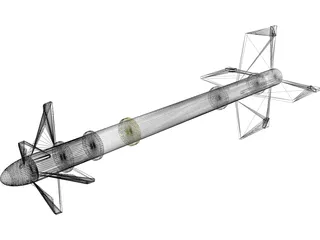 Sidewinder AIM-9 3D Model