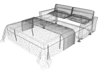 Bed Metamorfosi 3D Model