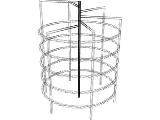 Circular Monkey Bars 3D Model