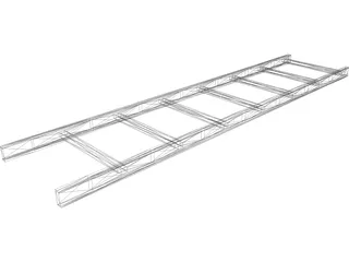 Aluminium Ladder 3D Model