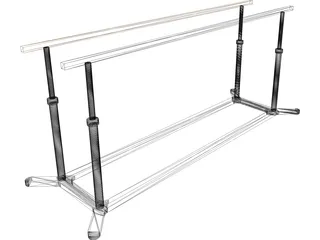 Parallel Bars 3D Model