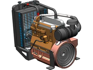 Diesel Generator 3D Model